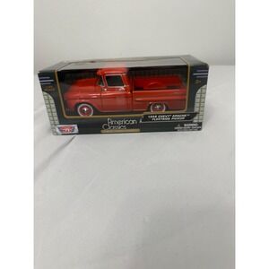 Motor Max 1958 Chevy Apache Fleetside Pickup Red 1:24 Diecast American Classics